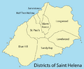 District map of Saint Helena