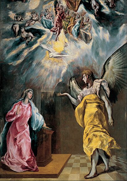 Domenikos Theotokopoulos, El Greco - The Annunciation - Google Art Project.jpg