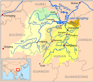 Dongtingriversmap