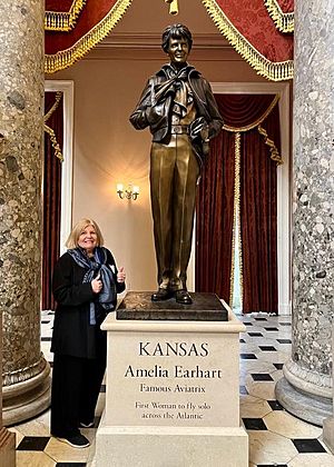 Dr. Lynette Long in the US Capitol,L National Statuary Hall