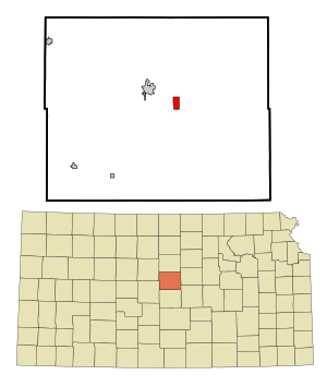 Location within County and Kansas