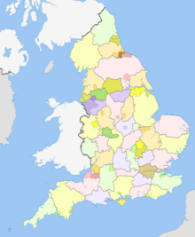 English metropolitan and non-metropolitan counties 2009.svg