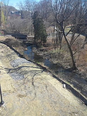 Fonteynkill from Bridge for Laboratory Sciences, March 2016