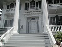 Front steps of Bellamy Mansion in Wilmington, NC IMG 4286