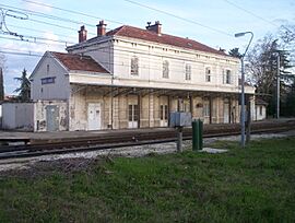 The railway station