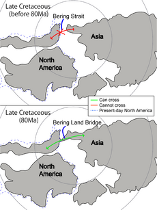 Geodispersal at Bering Land Bridge