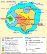 Geologic map of Crater Lake floor