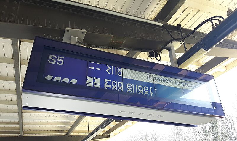 Glitch Train Station Display