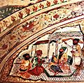 Guru Ram Das fresco from a Samadh at an Udhasi Darbar