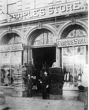 Hamburger's People's Store Spring Street Early 1880s