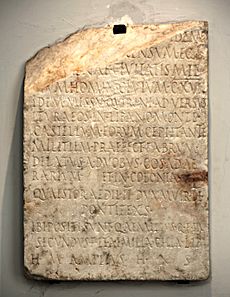 Iscrizione funeraria di Quinto Emilio Secondo, seconda metà del I sec. d.C.