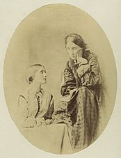 Photo of Julia Jackson and her mother around 1867