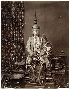 King Mongkut on his Throne
