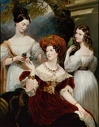 Lady Stuart de Rothesay and her daughters by George Hayter