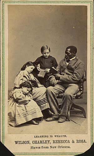 Learning is Wealth - Wilson Charley Rebecca & Rosa Slaves from New Orleans 1864
