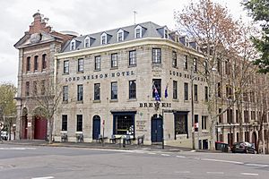 Lord Nelson Hotel and Former Oswald Bond and Free Store on the corner of Kent Street and Argyle Place, Millers Point.jpg