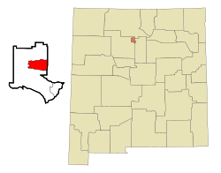 Location of Los Alamos, New Mexico