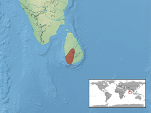 Lyriocephalus scutatus distribution.png