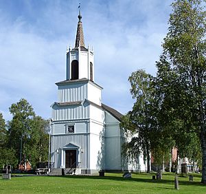 Malå Church in August 2013