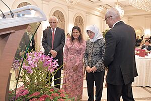 Maldivian president's reception in Singapore 01