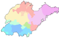 Map of Shandong Dialects