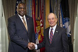 Michael Bloomberg Sworn In as Defense Innovation Board Chair 220622-D-D0439-101