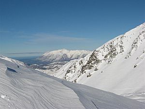 Mount Olympus ski resort, south, Canterbury, New Zealand