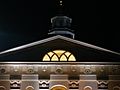 Nauvoo Illinois Temple East Side Top Night Architectural Detail