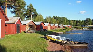 A boathouse in Nusnäs.