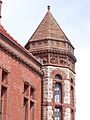 Oakes Ames Memorial Hall (North Easton, MA) - tower detail