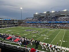 Old Dominion Monarchs versus Louisiana Ragin Cajuns football game at SB Ballard Stadium 9-9-2023