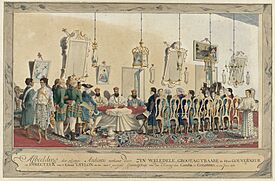 Ontvangst van de gezanten van de koning van Kandy door gouverneur Imam Falck