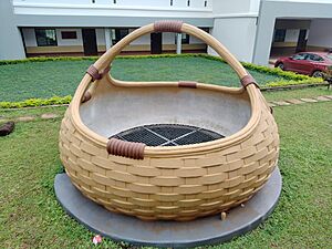 Open Well - flower bag shaped wall and podium 01