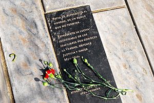 Placa perteneciente al Patio Nº 29 del Cementerio General