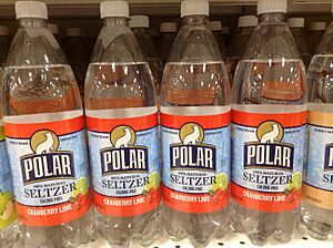 Polar Seltzer Cranberry Lime 1L Shelved