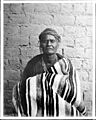 Portrait of a Navajo Indian captain (or chieftain?), son-in-law of the great Chief Manuelito, wearing a very expensive necklace, Painted Desert, Arizona, ca.1901 (CHS-2338)