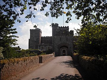 Powderham Castle, western entrance