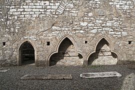 Rathfran Priory Choir Tomb Niches 2013 09 10