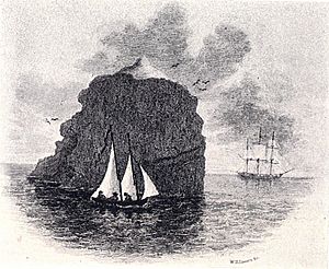Rockall Basil Hall landing from HMS Endymion 1811