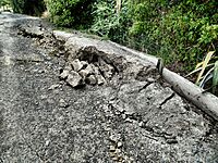 Rupturing of ground - February 22 earthquake Christchurch