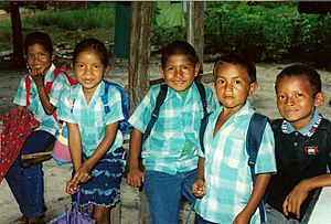 School children Bigi Poika