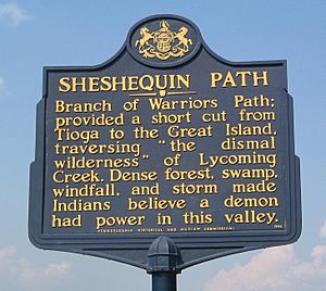 Sheshequin Path Historical Marker