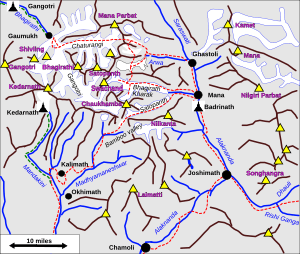 Shipton-Tilman 1934 Garhwal routes