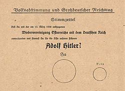 Stimmzettel-Anschluss