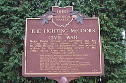 The Fighting McCooks and the Civil War historical marker