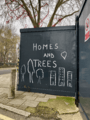 The Happy Man Tree - homes and trees graffiti