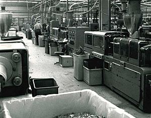 The factory at Højmarksvej, Billund 1973