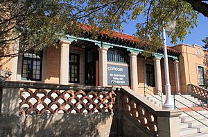 The former post office building, now the Comcast building in Gallup.