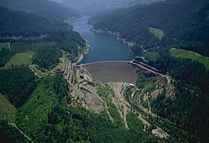 USACE Cougar Dam South Fork McKenzie River