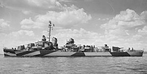 USS Hank (DD-702) on 26 August 1944 (19-N-71818)